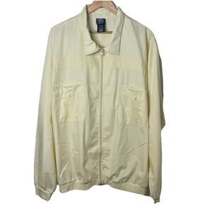 VTG Retro John Blair Lightweight Bowling Yellow Jacket Lowrider Streetwear 3XLT